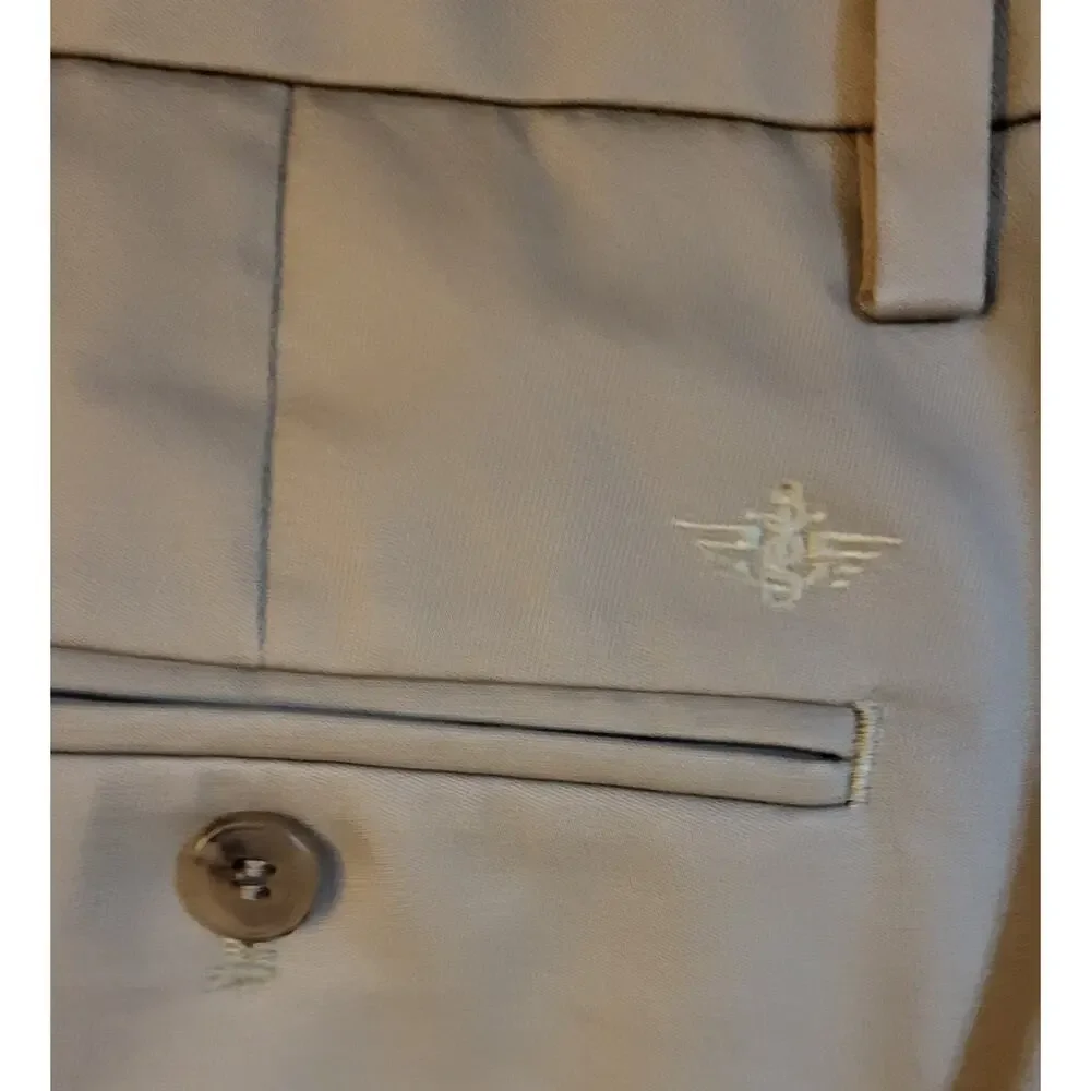 Dockers Pants Mens Flex Comfort Classic Fit 34x28.5 (Actual) Khaki Chino